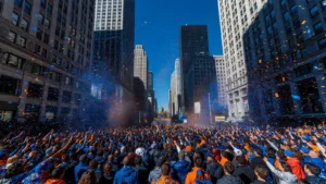 Parade des Knicks : le maire de New York filme la liesse et crée la polémique