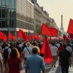 Paris : des centaines de manifestants contre les répressions à l'appel de SUD-PTT