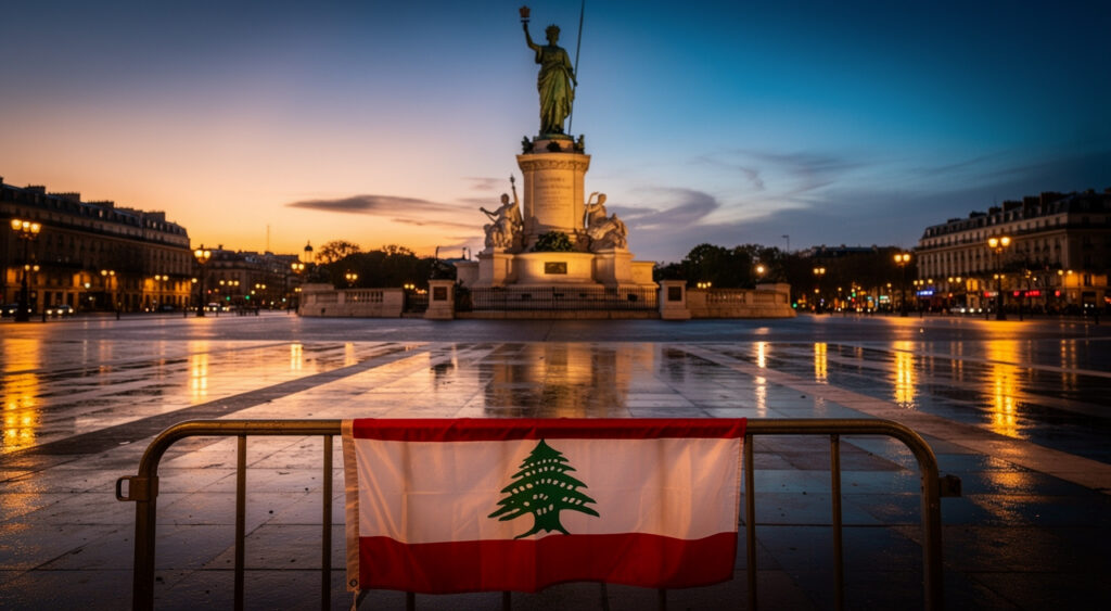Paris : Rima Hassan au rassemblement pour le Liban place de la République