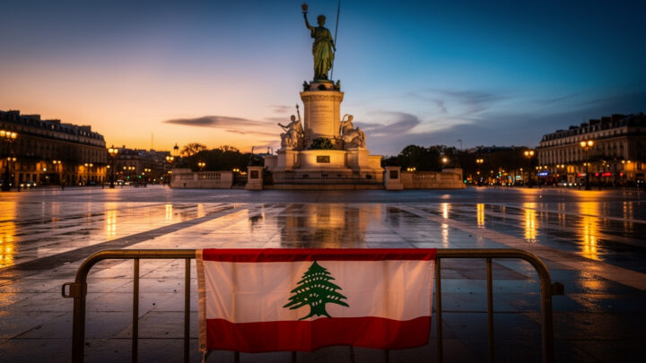 Paris : Rima Hassan au rassemblement pour le Liban place de la République