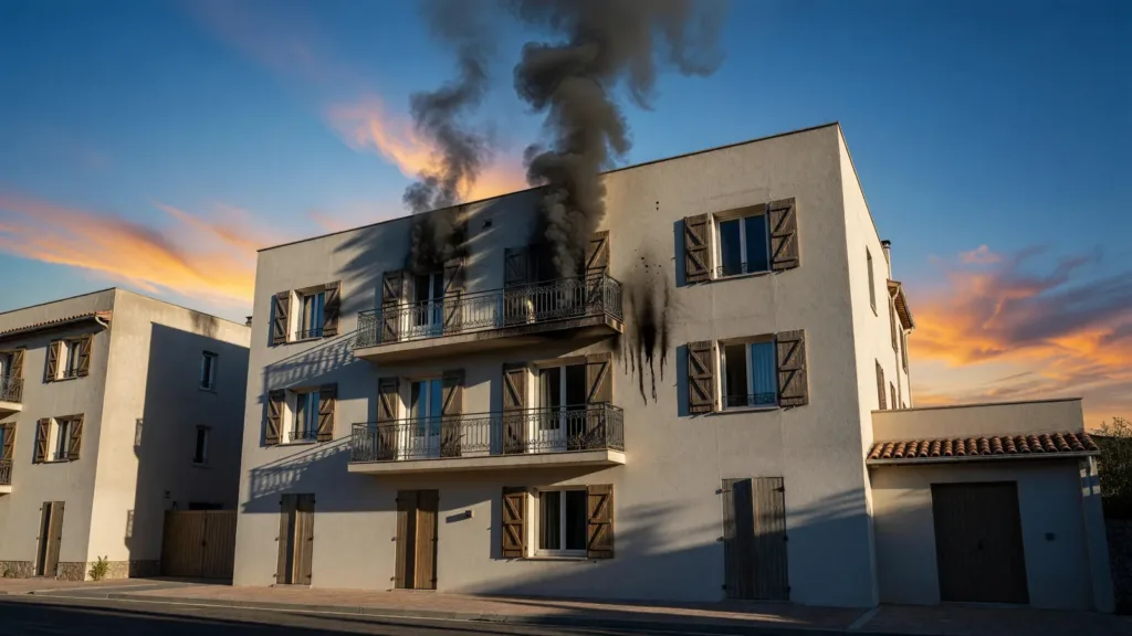 Perpignan : 17 évacuations et 5 personnes incommodées lors d'un incendie au 5e étage