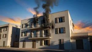 Perpignan : 17 évacuations et 5 personnes incommodées lors d&rsquo;un incendie au 5e étage