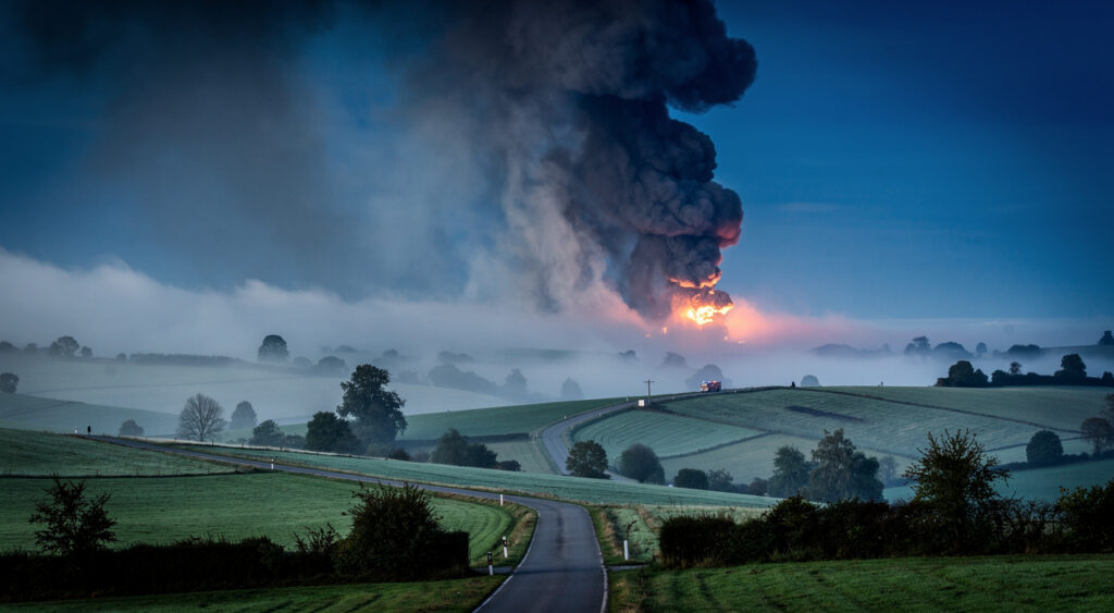 Poids-lourd en feu sur l'aire de La Forêt (A36) à Phaffans, aucun blessé