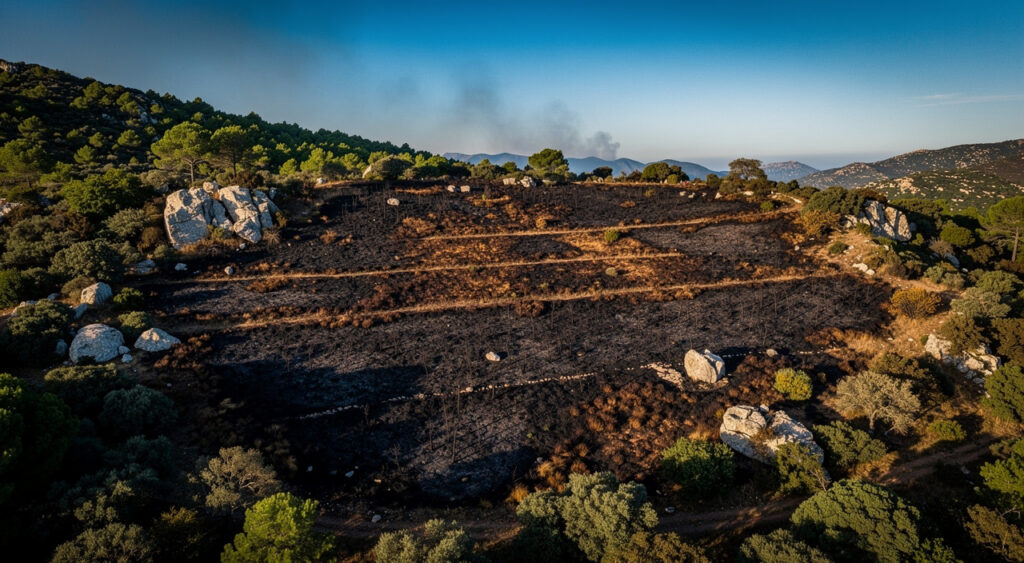 Porto-Vecchio : feu de végétation maîtrisé au Pianelli, 3 ha brûlés