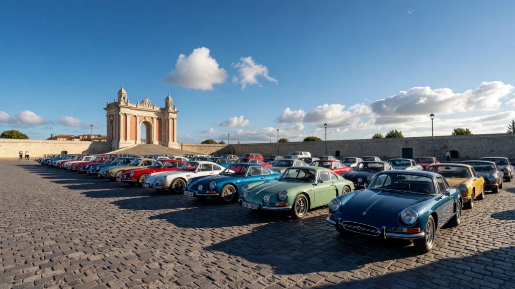 Rallye des Deux Catalognes : top départ réussi Place de la Victoire à Perpignan pour la 2e édition