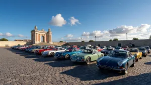 Rallye des Deux Catalognes : top départ réussi Place de la Victoire à Perpignan pour la 2e édition