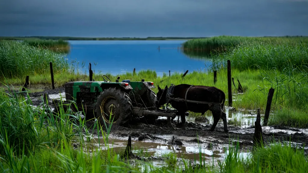 Remoray-Boujeons : un cheval secouru après s'être enlisé dans la réserve du lac de Remoray