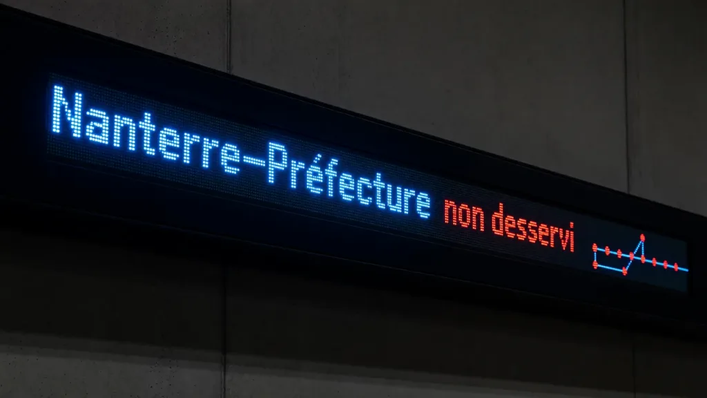 RER A : quelques trains ne marquent pas l'arrêt à Nanterre-Préfecture ce lundi