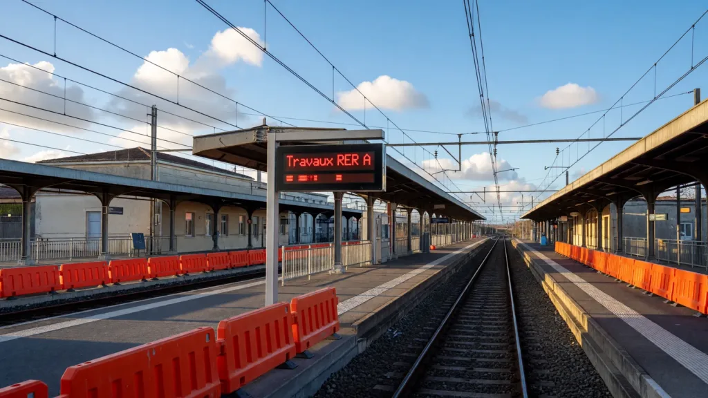 RER A : trafic interrompu ce week-end entre Nanterre et Cergy-Le Haut
