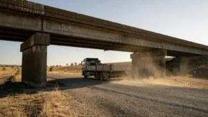 RN19 : un convoi exceptionnel bloqué sous un pont à Charmoille, trafic perturbé