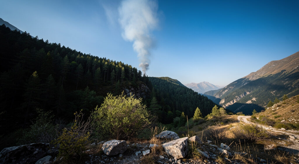 Roquebillière : feu de forêt de 10 hectares non fixé dans la vallée de la Vésubie