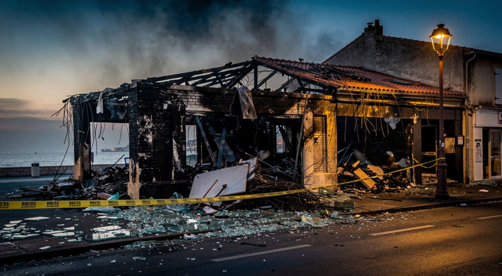 Sables-d'Olonne : le magasin Noz ravagé par un incendie, 44 pompiers mobilisés