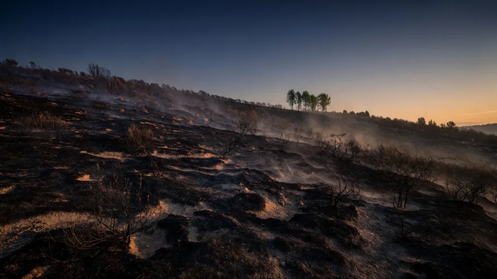 Saint-Chamond : 46 pompiers mobilisés pour un feu de végétation de 10 hectares