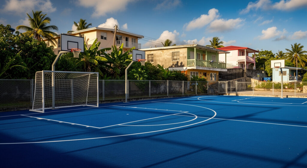 Saint-Denis : deux plateaux sportifs rénovés inaugurés à Sainte-Clotilde et au Moufia