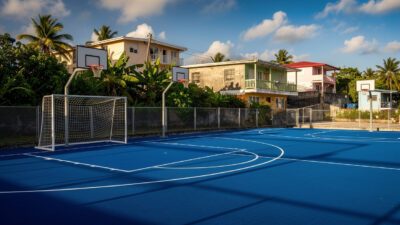 Saint-Denis : deux plateaux sportifs rénovés inaugurés à Sainte-Clotilde et au Moufia