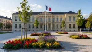 Saint-Louis : le parvis de l&rsquo;Hôtel de Ville végétalisé inauguré avec l&rsquo;aide du Fonds vert