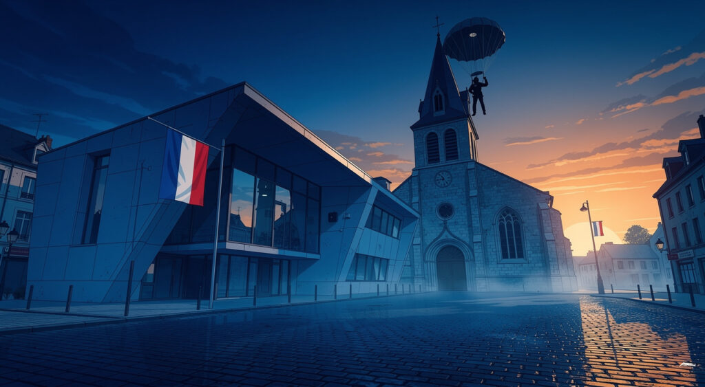 Sainte-Mère-Église : Henry Rice, 100 ans, vétéran et ex-pompier, échange avec le SDIS 50