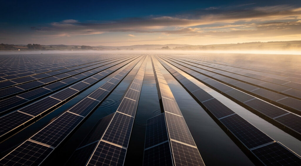 SDIS51 : 8 plongeurs SNL sous les panneaux de la plus grande centrale solaire flottante d'Europe