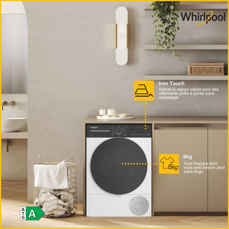 Sèche-linge pompe à chaleur CWD86MWBRFR