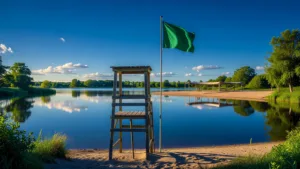 Sécurité de la baignade : opération de contrôle au lac Achard pour lancer la saison estivale dans le Bas-Rhin