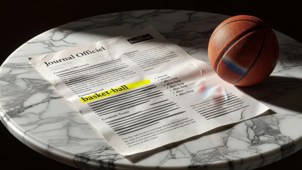 « Smash », « allez-hop », « minutes en or » : le ministère de la Culture veut franciser le basket