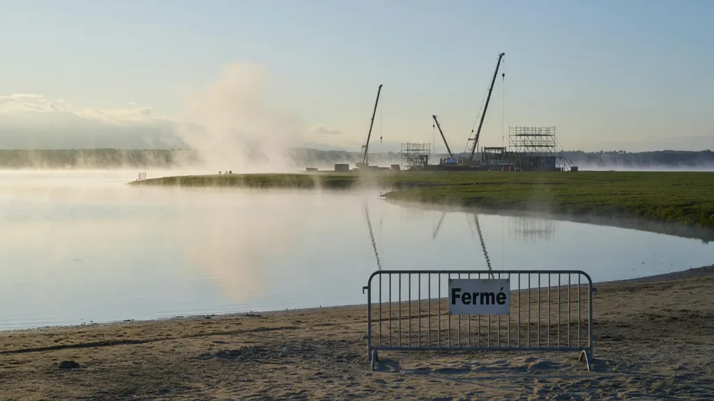 Territoire de Belfort : la plage du Malsaucy fermée jusqu'au 12 juillet pour le montage des Eurockéennes