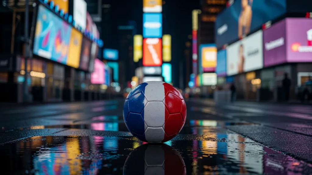 Times Square : les supporters des Bleus mettent l'ambiance avant France-Sénégal
