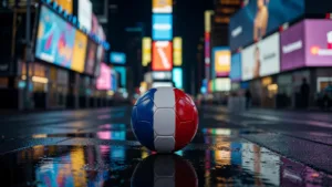 Times Square : les supporters des Bleus mettent l&rsquo;ambiance avant France-Sénégal