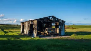 Touget (Gers) : un camion prend feu sous un hangar, 18 pompiers évitent le pire