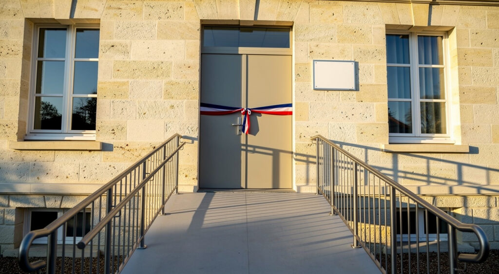 Tournon-sur-Rhône : le DASEN Thierry Aumage à l'école des Luettes pour l'inauguration