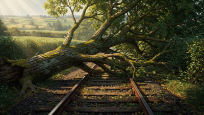 Train Bordeaux-Nantes bloqué par un arbre près de La Roche-sur-Yon : trois blessés