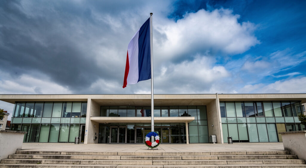 Val-d'Oise : minute de silence des agents de l'État en hommage à l'adjudant Dorian Larigaudrie
