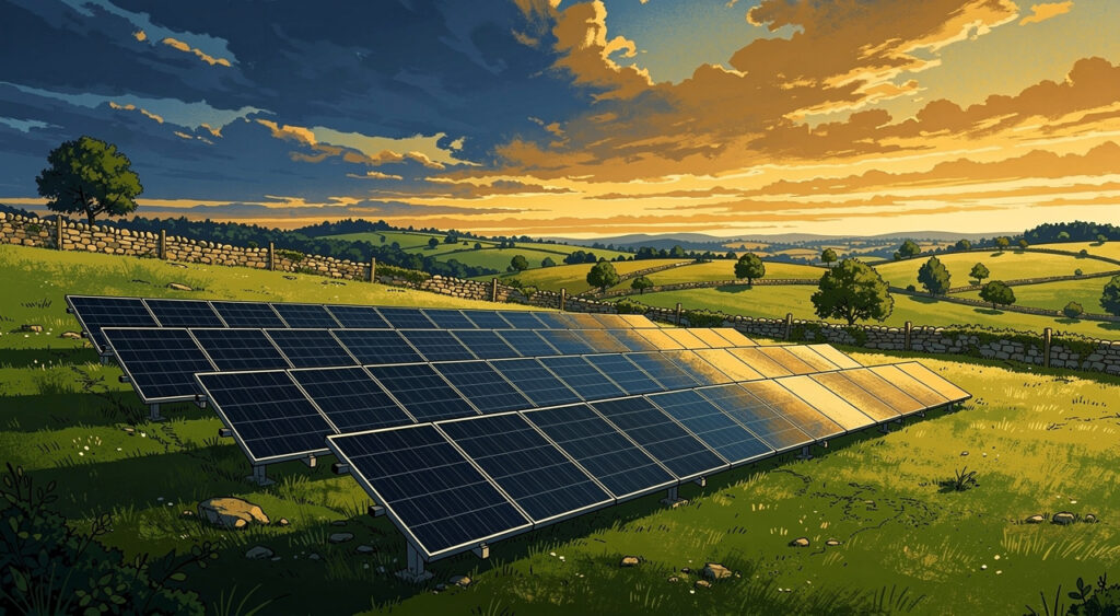Valiergues : le préfet Berton découvre le champ photovoltaïque de la commune