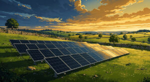 Valiergues : le préfet Berton découvre le champ photovoltaïque de la commune