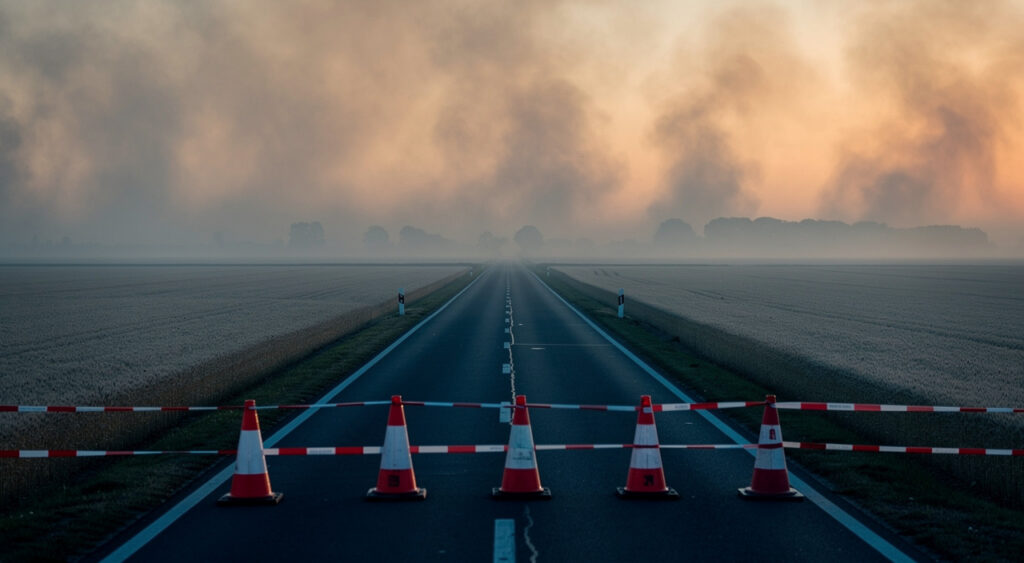 Vermelles : incendie dans un hangar agricole, animaux sauvés, secteur à éviter
