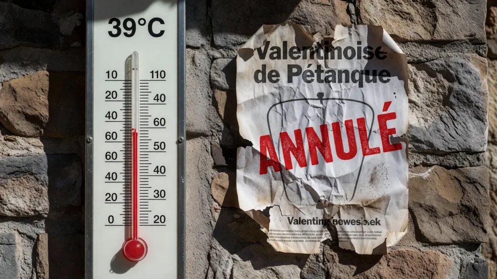 Vigilance orange : la Valentinoise de pétanque annulée à Valence en raison de la canicule
