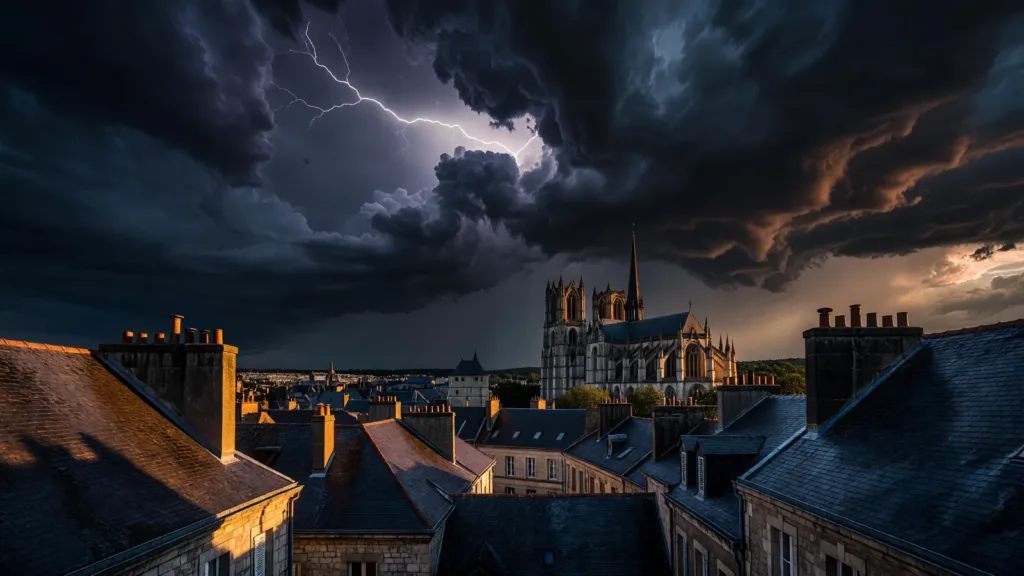 Vigilance orange orages en Sarthe dès 16h : rafales jusqu'à 110 km/h, le préfet rappelle les consignes