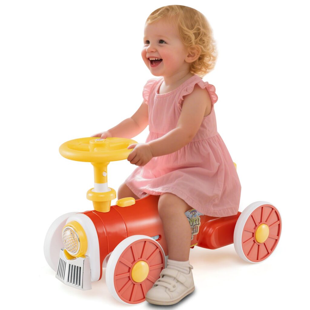 Voiture à enfourcher avec volant