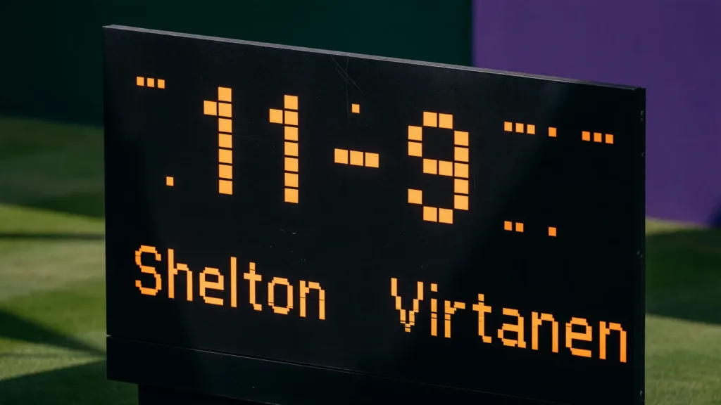 Wimbledon : le géant Ben Shelton tombe dès le premier tour, Virtanen crée l'exploit