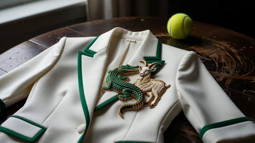 Wimbledon : Novak Djokovic arbore un blazer Lacoste hommage, clin d'œil à René Lacoste