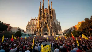 À Barcelone, une foule enflammée pour le Grand Départ du Tour de France