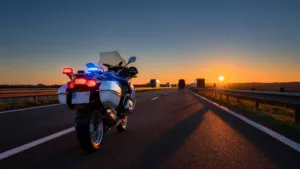 A13 : les motards interceptent les poids lourds depuis la fin des barrières