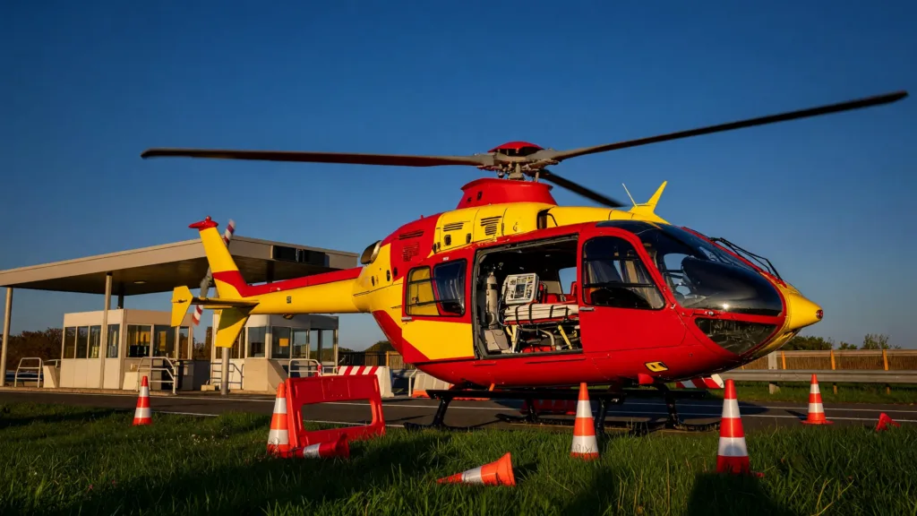 A26 : un piéton de 44 ans héliporté après un choc violent près de Laon