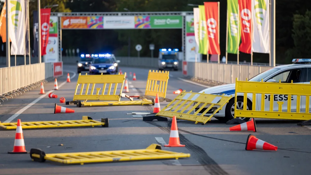 Accident au Tour de France : un véhicule de L'Équipe percute des barrières à Ussel, huit blessés