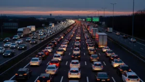 Accident sur l&rsquo;A6 à Beaune-Merceuil : trois véhicules impliqués, 5 km de bouchons