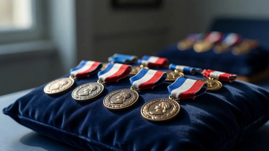 Agen : neuf policiers décorés lors d'une cérémonie d'hommage au commissariat