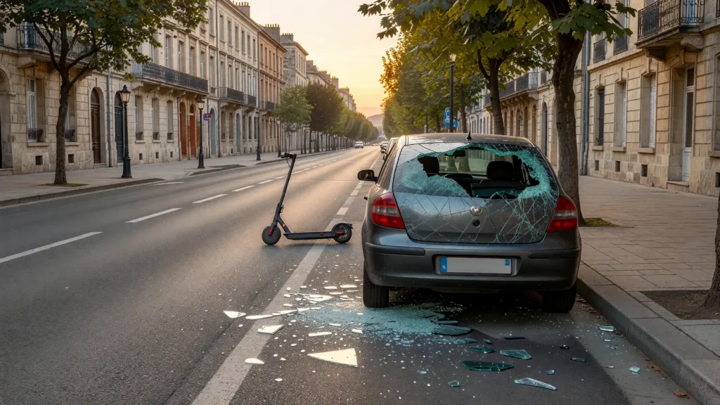 Agen : violent choc trottinette-voiture boulevard Sylvain-Dumon, un blessé hospitalisé