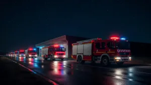 Ain : 20 sapeurs-pompiers partis cette nuit en renfort dans la Drôme