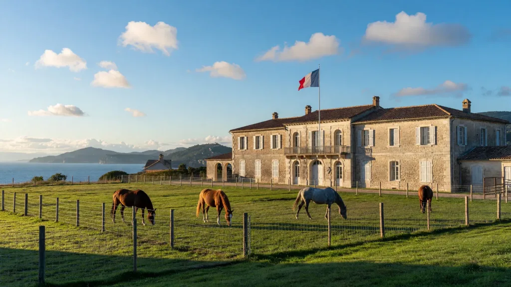 Ajaccio : des chevaux réformés remplacent les tracteurs pour entretenir la caserne d'Aspretto