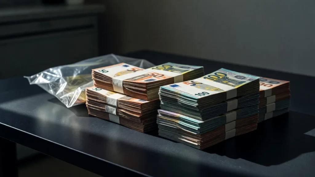 Ajaccio : six personnes en garde à vue, 90 000 € et 3,5 kg de cannabis saisis